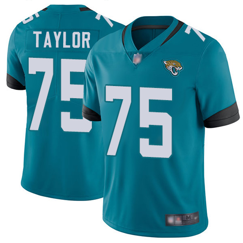 Nike Jacksonville Jaguars 75 Jawaan Taylor Teal Green Alternate Men Stitched NFL Vapor Untouchable Limited Jersey